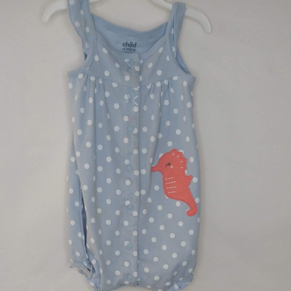 Carters one piece dotted top